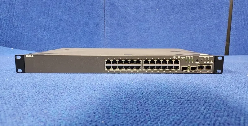 Коммутатор DELL PowerConnect 3424 24 Port Managed Ethernet Switch 10/100 24Port — фото лота 1