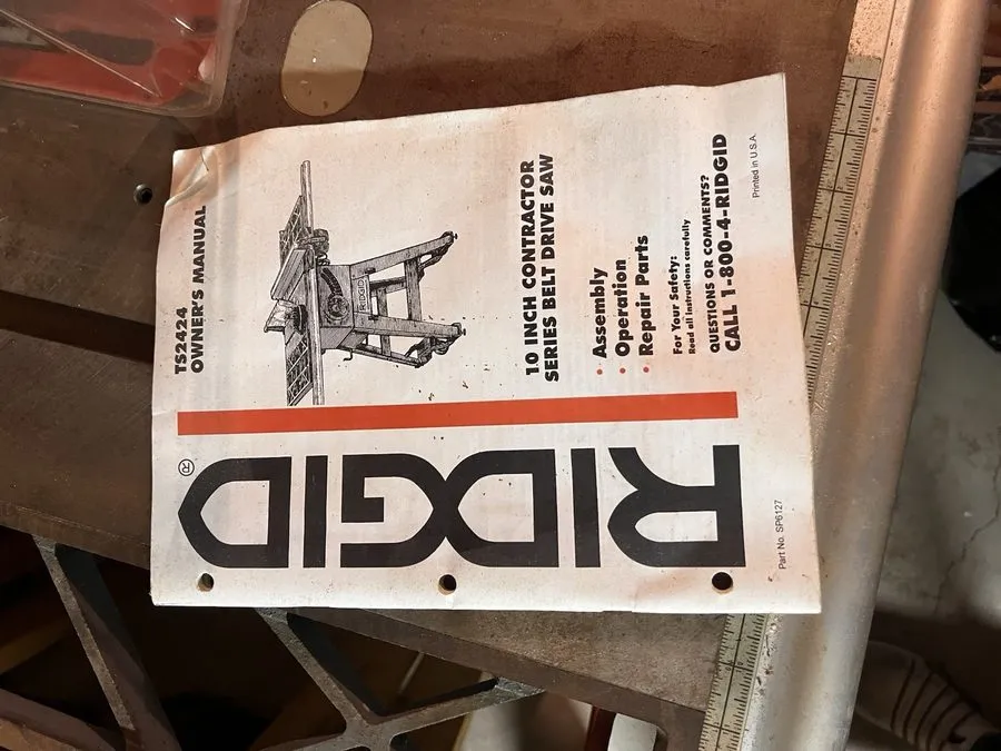 Оборудование ЧПУ Ridgid AC1098 Table Saw — фото лота 2