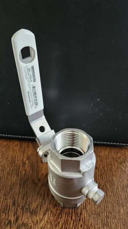 Клапан GROCO IBV-1000-S 1in NPT Stainless Steel Ball Valve 1000 WOG