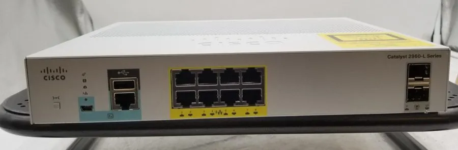 Коммутатор Cisco WS-C2960L-8PS-LL 8-Port Small 1U Managed Gigabit PoE Network Sw