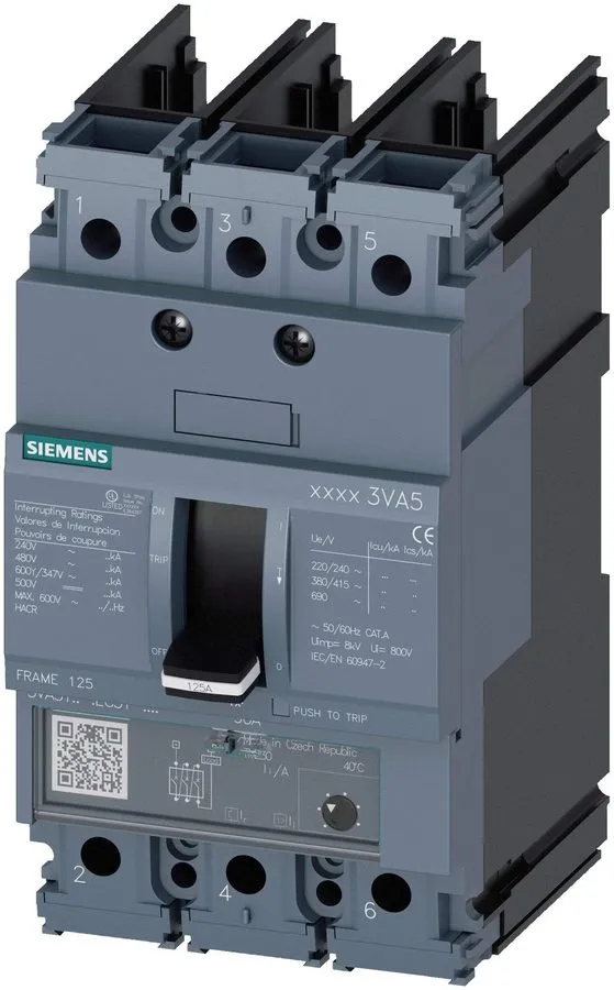 Автоматический выключатель SIEMENS 30 AMP CIRCUIT BREAKER 3 POLE 600Y/347 VAC 3V