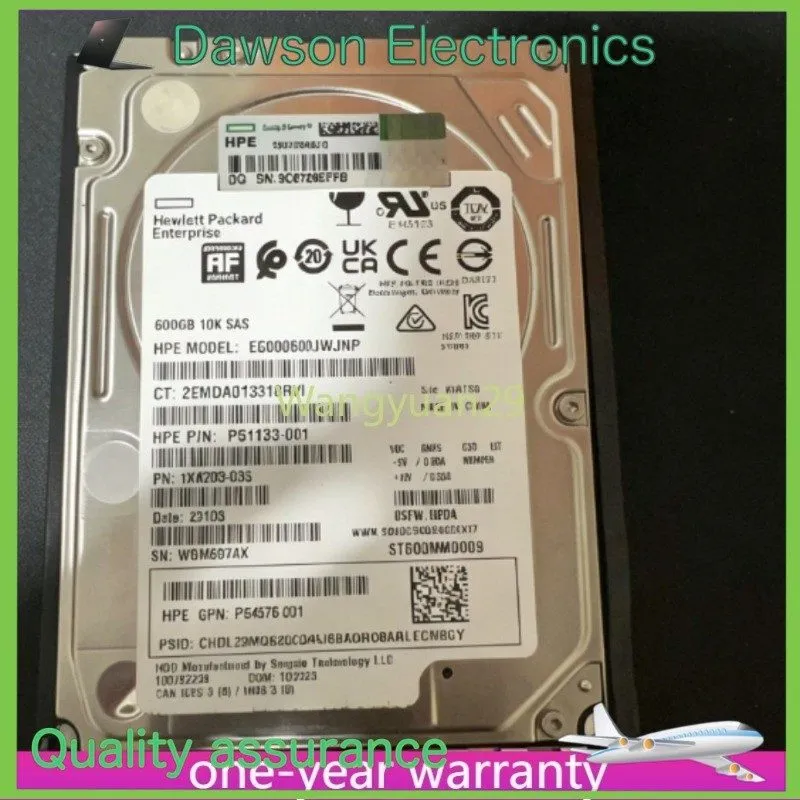 Жёсткий диск HPE 600GB SAS 12G 10K SFF DP HDD EG000600JWJNP ST600MM0009