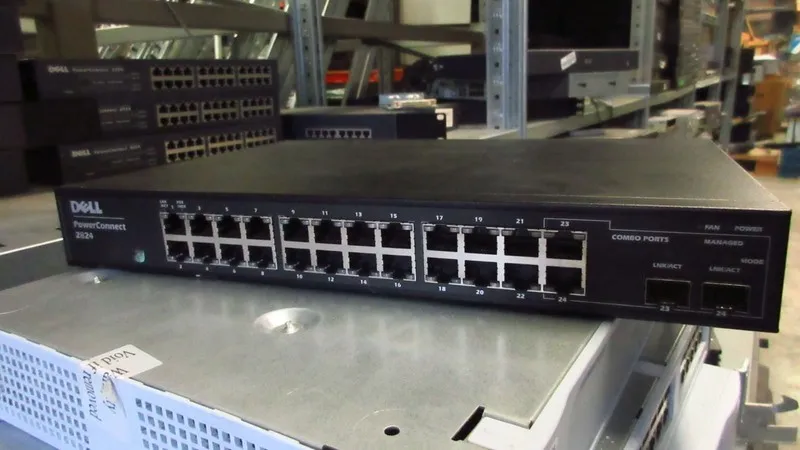 Коммутатор Dell PowerConnect 2824 Managed 24 Port 100-240Vac 60Hz