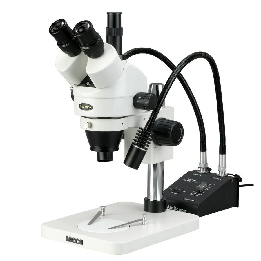 Микроскоп AmScope 3.5X-180X Trinocular Inspection Zoom Stereo Microscope with Go