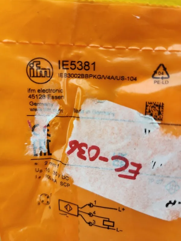 Датчик приближения IFM IE5381 IEB3002BBPKG/V4A/US-104 IFM Inductive Proximity Se — фото лота 1