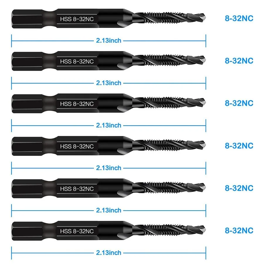 Режущий инструмент Kraftek 8-32NC Combination Drill and Tap Bit Set, Ultra TiAlN