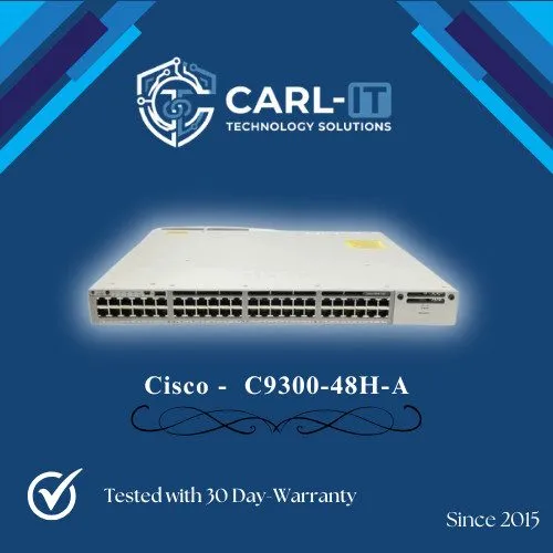 Коммутатор Cisco C9300-48H-A Catalyst 9300 48-Port Multigigabit PoE+ Switch