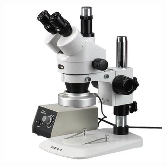 Микроскоп AmScope 7X-45X Trinocular Stereo Microscope with Aluminum 80-LED Ring