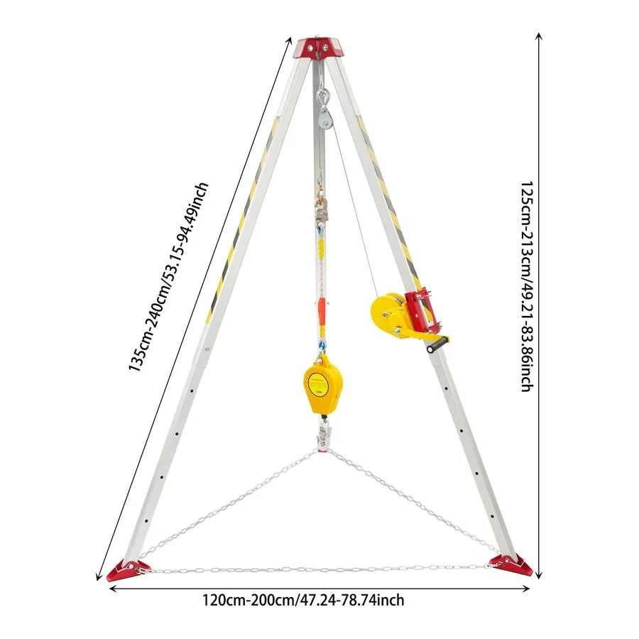 Оборудование видеонаблюдения Confined Space Tripod Kit, Rescue Tripod 1200lbs+Fa — фото лота 2
