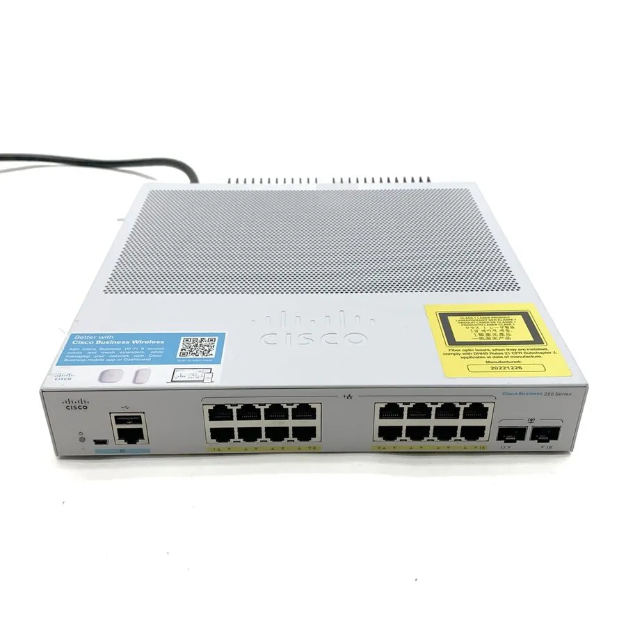 Коммутатор Cisco CBS250-16P-2G 16 Ports PoE Gigabit Ethernet Switch