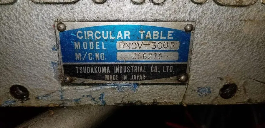 Поворотный стол 12.5" Tsudakoma RNCV-300R CNC 4th Axis Rear Mount 1990 Fanuc/Mit — фото лота 2