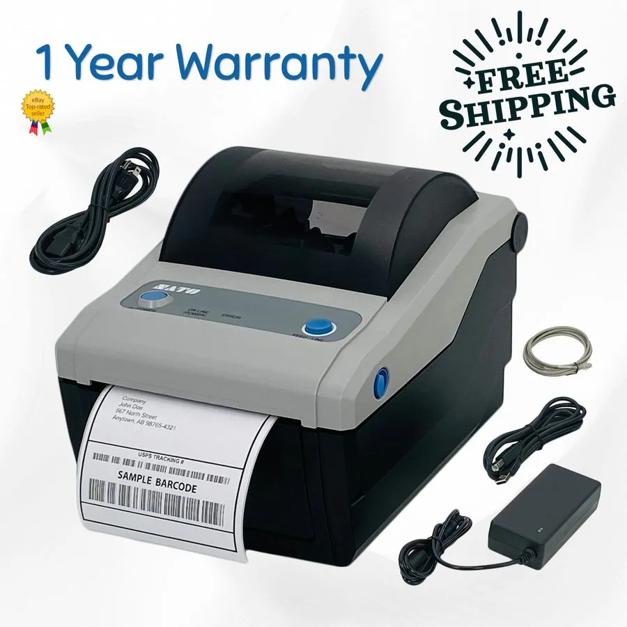 Принтер этикеток SATO CG412DT 4" High-Quality Japanese Label Printer Leading Ind