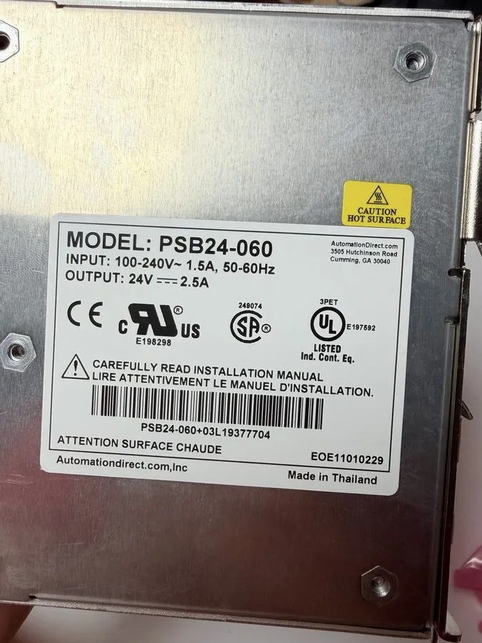 Блок питания Rhino PSB24-060 24VDC 2.5A 60W DIN Rail Power Supply AutomationDire