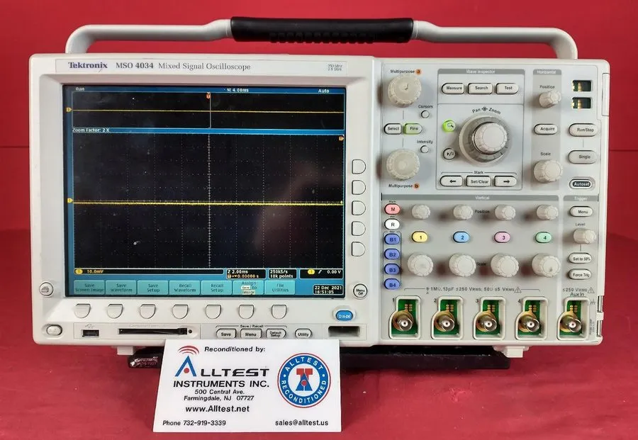 Осциллограф Tektronix MSO4034 Mixed Signal Oscilloscope, 350 MHz, 2.5 GS/s, 4 + 
