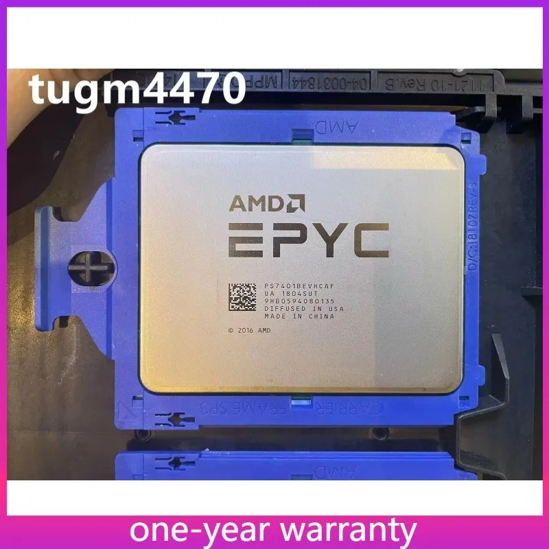 Сервер AMD EPYC 7401 Server CPU 2P 24 Cores 48 Threads 2.0GHz 64MB DDR4 2666MHz 