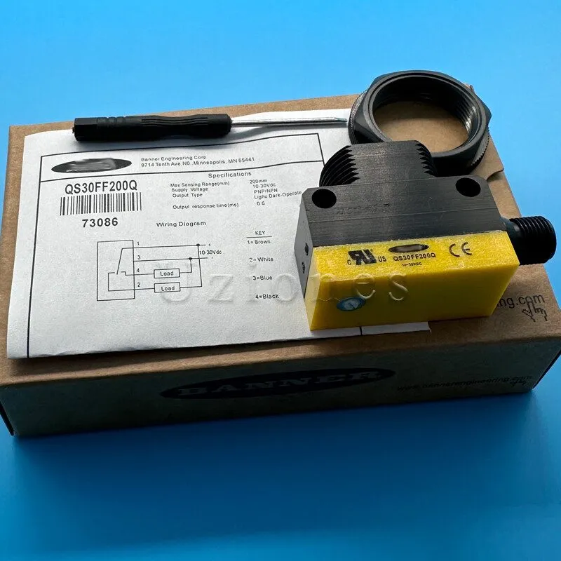 Фотоэлектрический датчик BANNER QS30FF200Q Photoelectric Switch Sensor