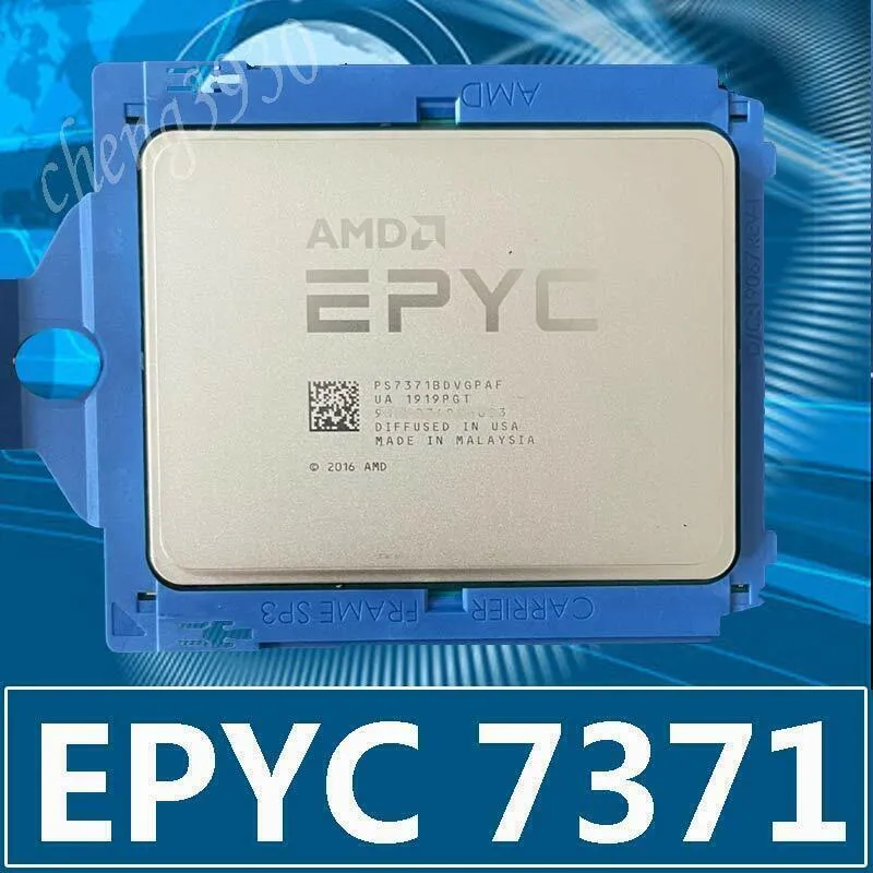 Сервер AMD EPYC 7371 CPU 16 Cores Up to 3.8GHz 1P/2P PCIe 3.0 x128 Unlocked