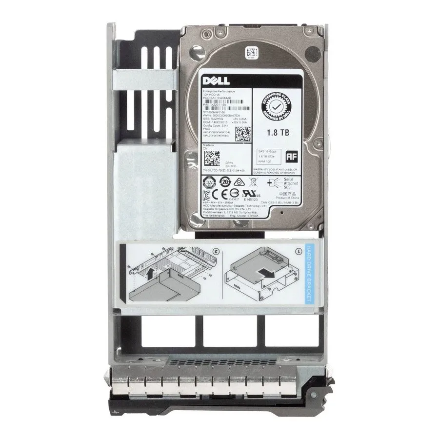 Жёсткий диск VJ7CD 0VJ7CD ST1800MM0168 Dell 1.8TB 10K RPM 12Gb/s 128MB 2.5"SAS H