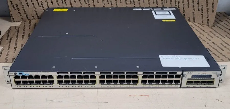 Коммутатор Cisco WS-C3750X-48P-S 48 Port PoE Gigabit Switch W/C3KX-NM-10G