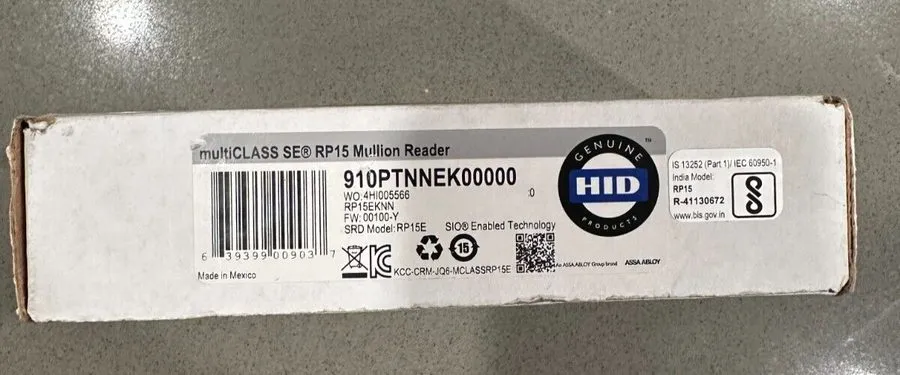 Оборудование видеонаблюдения HID iCLASS SE R15 13.56 MHz er, CSN 32-BIT MSB 910N — фото лота 2