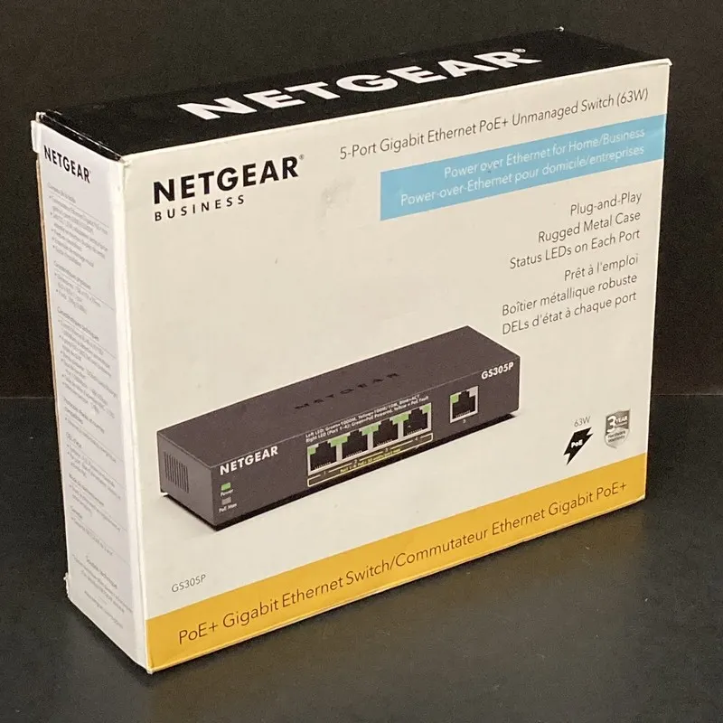 Коммутатор NETGEAR GS305P-200NAS 5-Port Unmanaged PoE Switch Cosmetically