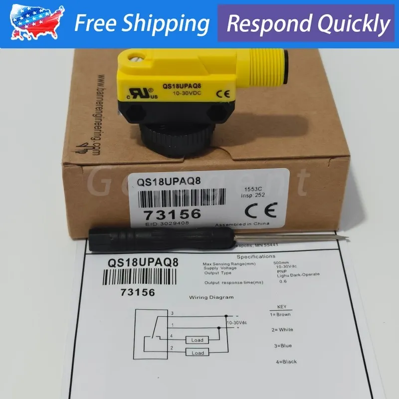 Фотоэлектрический датчик Banner QS18UPAQ8 photoelectric sensor