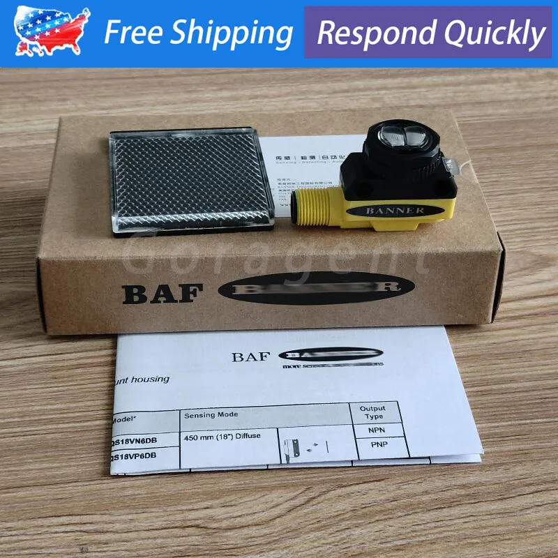 Фотоэлектрический датчик Banner QS18VP6LVQ8 Photoelectric Sensor Non-Polarized R