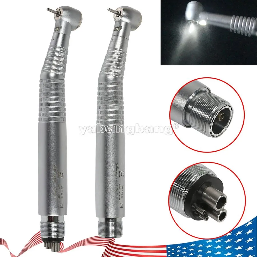 Стоматологический наконечник Dental Fiber Optic LED E-generator high speed handp — фото лота 1