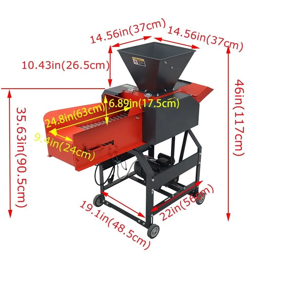 Конвейер 220V 6-blade Grass Cutting And Silk Kneading Machine with Conveyor Belt — фото лота 1