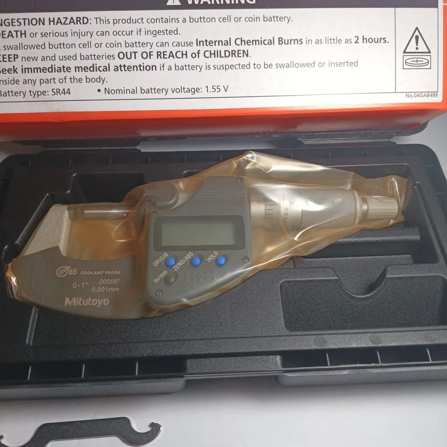 Микрометр Mitutoyo 293-340-32-Cal Digital Micrometer, 0 To 1" — фото лота 1