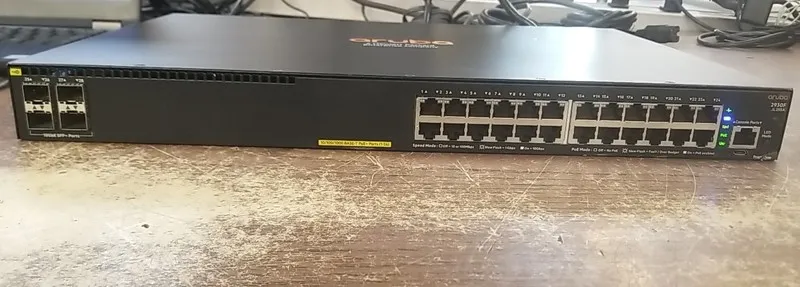 Коммутатор JL255A HPE Aruba 2930F 24-Port 1/10GbE PoE+ 4SFP+ Ethernet Switch