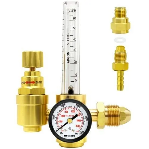 Трубопроводная арматура Argon CO2 Welding Gas Regulator Flowmeter 0-60 CFH CGA-5