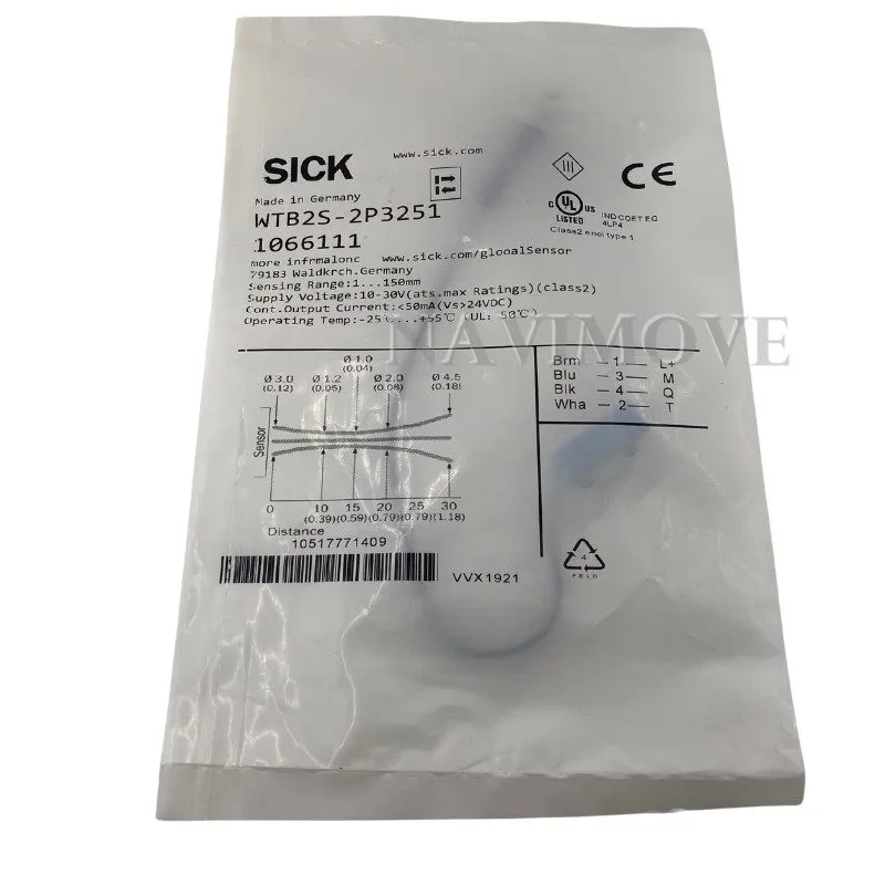 Фотоэлектрический датчик SICK WTB2S-2P3251 1066111 Photoelectric Sensor PNP
