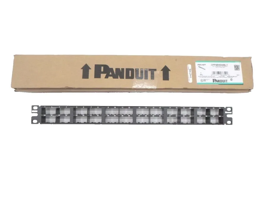 Патч-панель Panduit Mini-com 48 Port Network Patch Panel 48 X Rj-45 CPP48HDWBLY