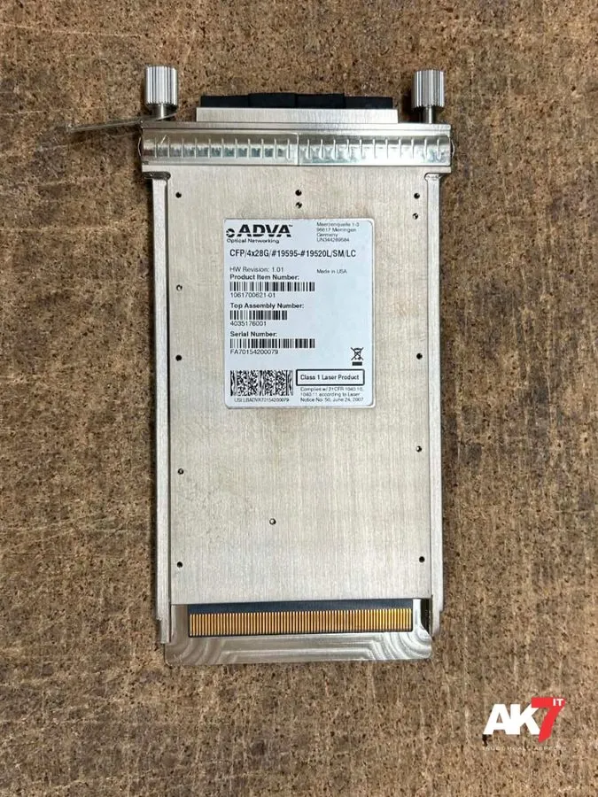 Трансивер ADVA FSP 3000R7 CFP, 4X28G PLUGGABLE LONG REACH, #19595- 19520L/SM/LC — фото лота 1