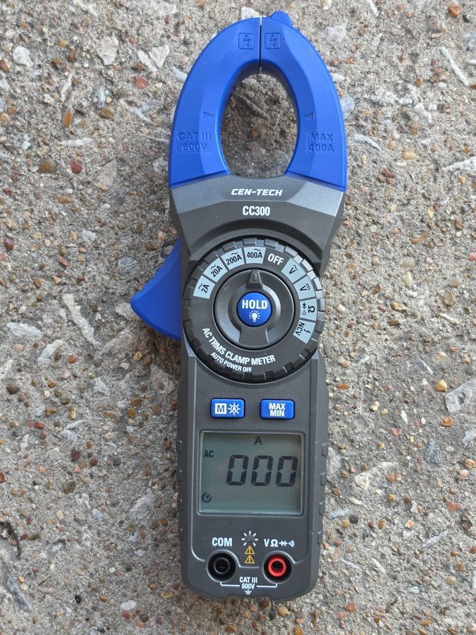 Тестер Cen-Tech 400AMP Digital TRMS Auto-Ranging Clamp Meter WITHOUT LEADS.