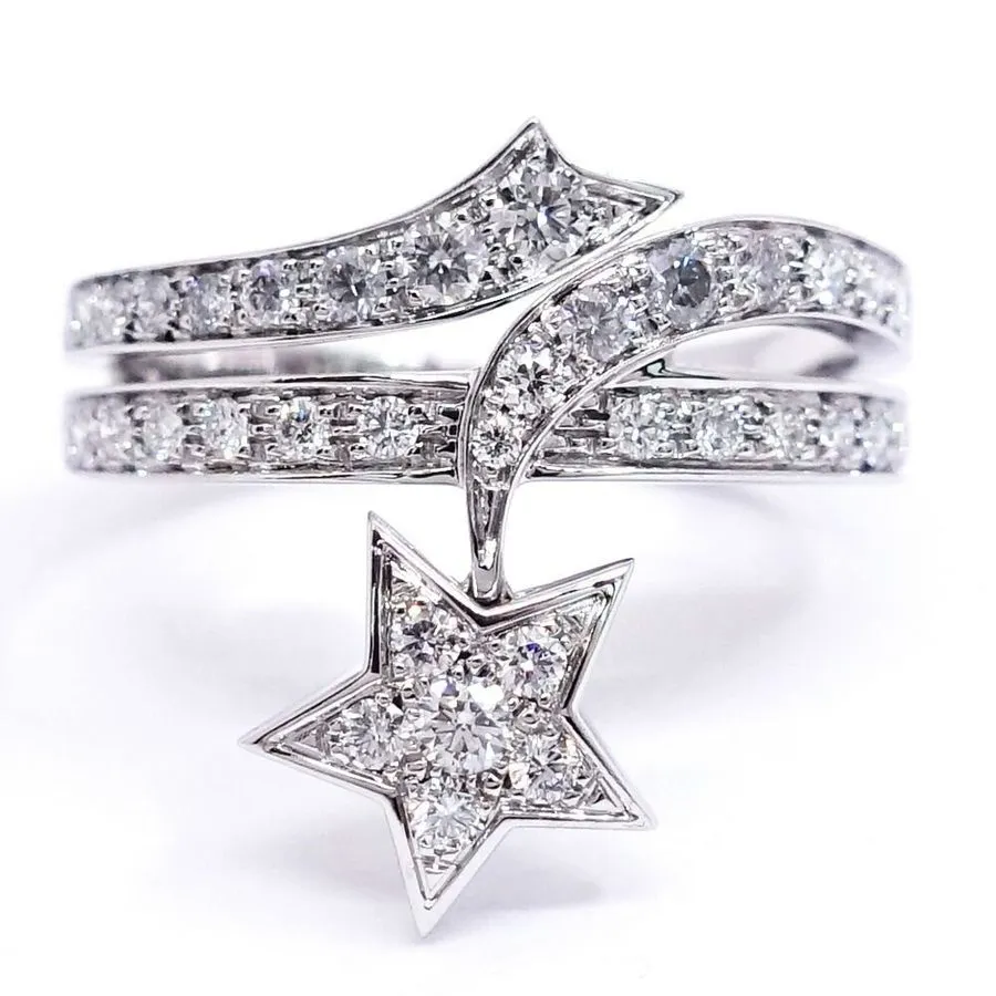 Измерительный инструмент CHANEL Comet Star Diamond Ring US6.5-7.5 White Gold wit — фото лота 1