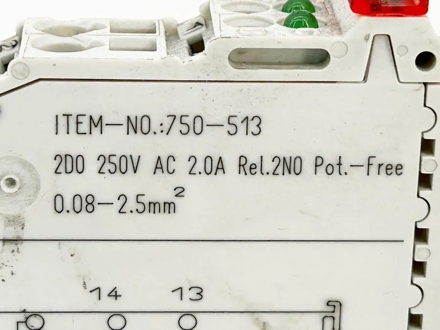 Модуль ввода-вывода Wago 750-513 2NO Output Module Relay 250VAC 2.0A