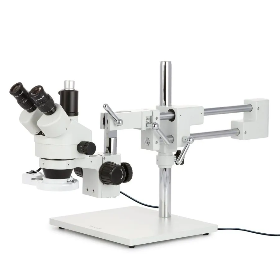 Микроскоп 3.5X-45X Simul-Focal Stereo Zoom Microscope + 30W Dual LED Light + 1.3