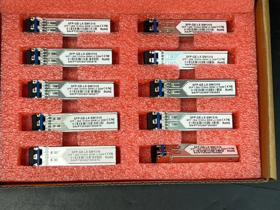 Трансивер 10 Pack SFP-GE-LX-SM1310 1.25G LC 1000Base-LX SMF 30km DDM