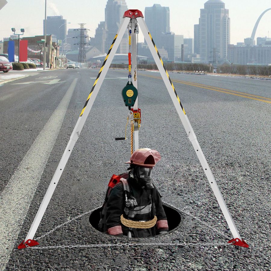 Оборудование видеонаблюдения Confined Space Tripod Kit 1200lbs Portable Rescue T