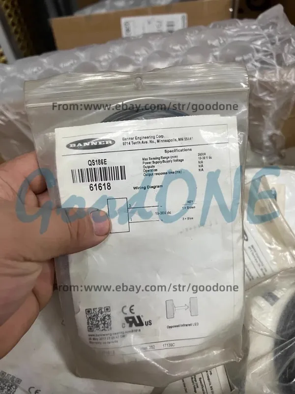 Фотоэлектрический датчик BANNER QS186E PHOTOELECTRIC SENSOR 61618