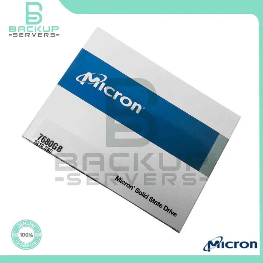 SSD-накопитель Micron 5210 ION 7.68TB SATA 6Gb/s QLC 2.5" Enterprise SSD MTFDDAK