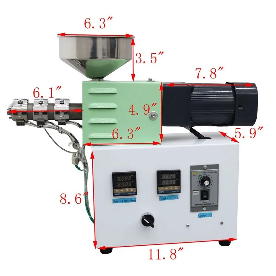 Оборудование ЧПУ 3D Filament Single Screw Extruder 0.1-0.5kg/h Extrusion Process — фото лота 1