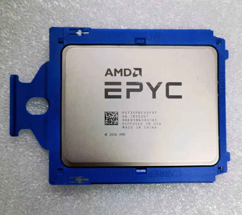 Процессор Unlocked AMD epyc 7351P 16 core 32 threads 64MB 2.40GHz 170w sp3 CPU p — фото лота 1