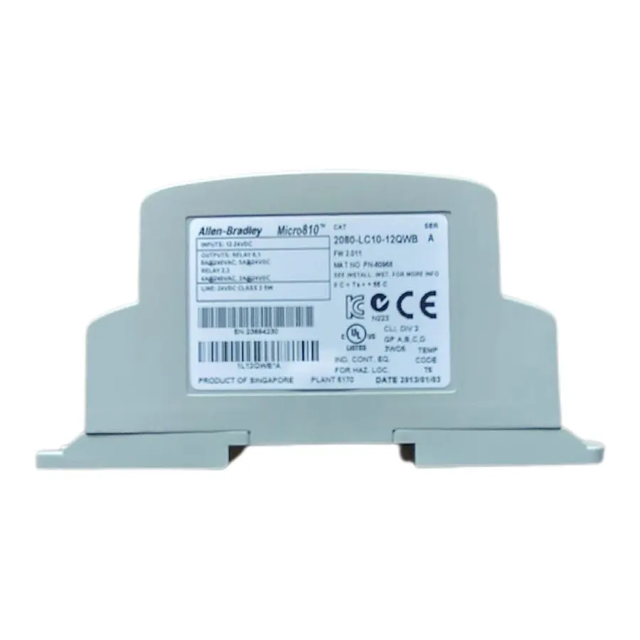 ПЛК 253249 Allen-Bradley 2080-LC10-12QWB Micro810 Controller; 12-24VDC