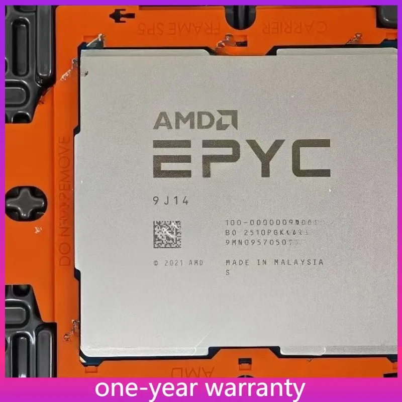 Сервер AMD EPYC 9J14 GENOA 2.4GHZ Processor CPU SERVER ZEN4 192 Threads SP5 96 C