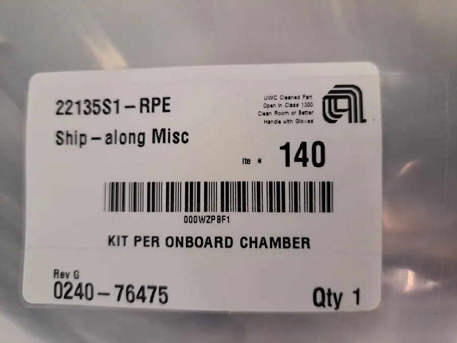 Электронный компонент Applied Materials AMAT 0240-76475 Kit Per Onboard Chamber 