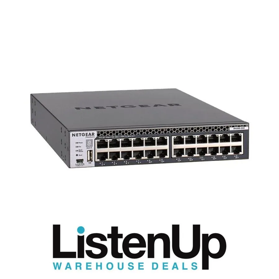 Коммутатор Netgear M4300-24X 24 Port 10G Managed Switch (XSM4324CS-100NES)
