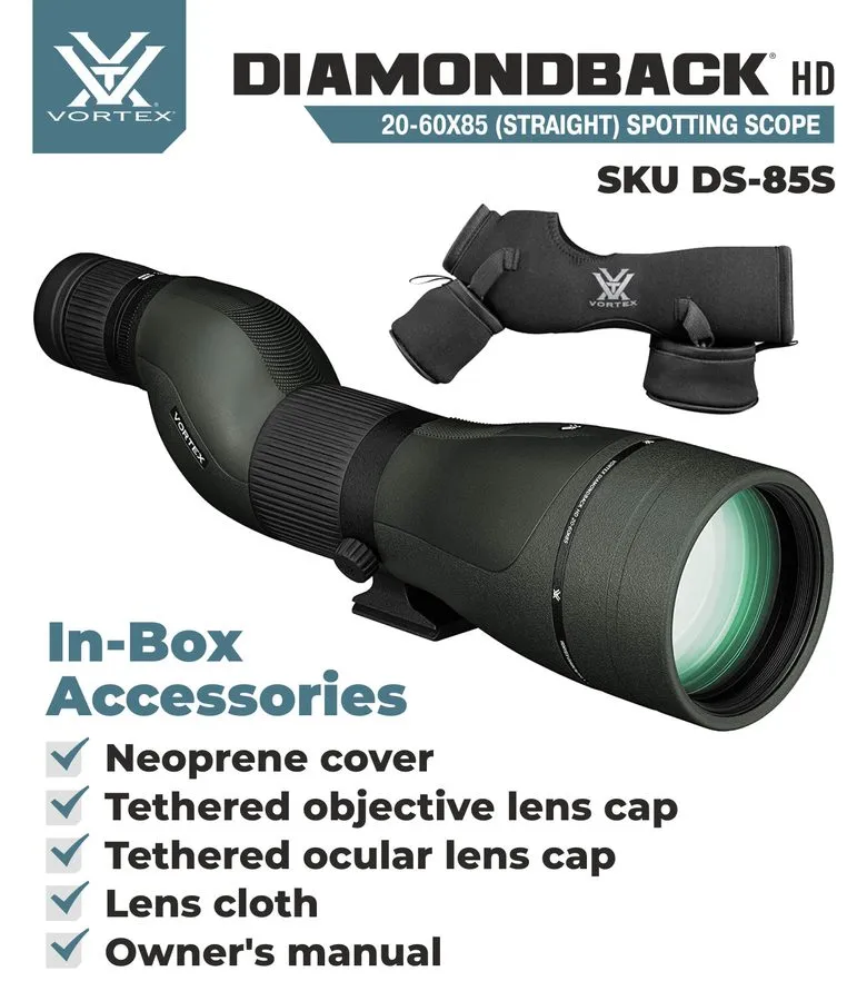 Оборудование видеонаблюдения Vortex Optics Diamondback HD Spotting Scope 20-60x8 — фото лота 2